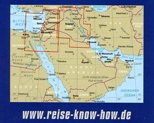 Reise Know-How Landkarte Naher Osten  (1:1.200.000)