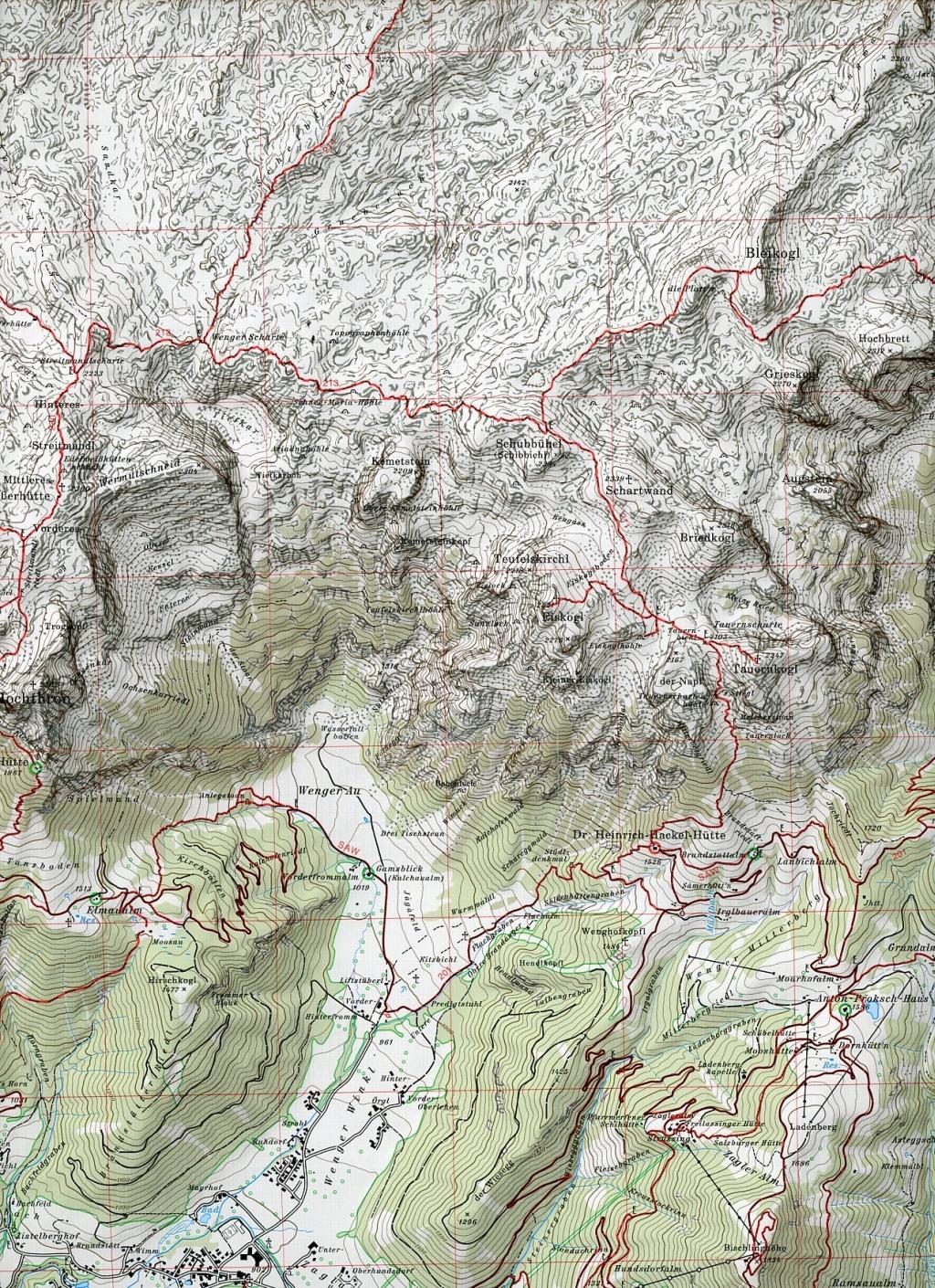 DAV Alpenvereinskarte 13 Tennengebirge 1 : 25 000