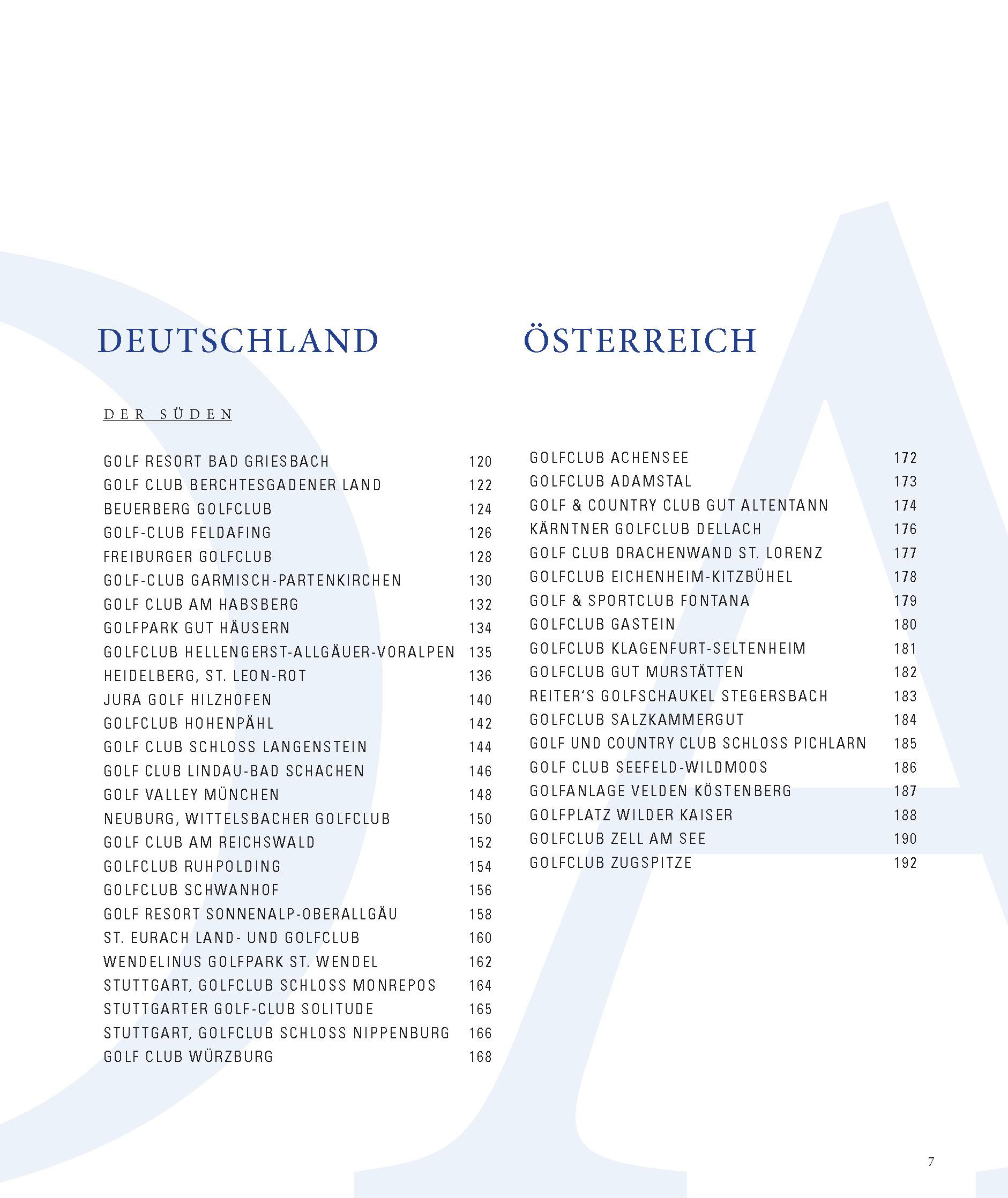 Die 100 besten Golfplätze in Deutschland und Österreich