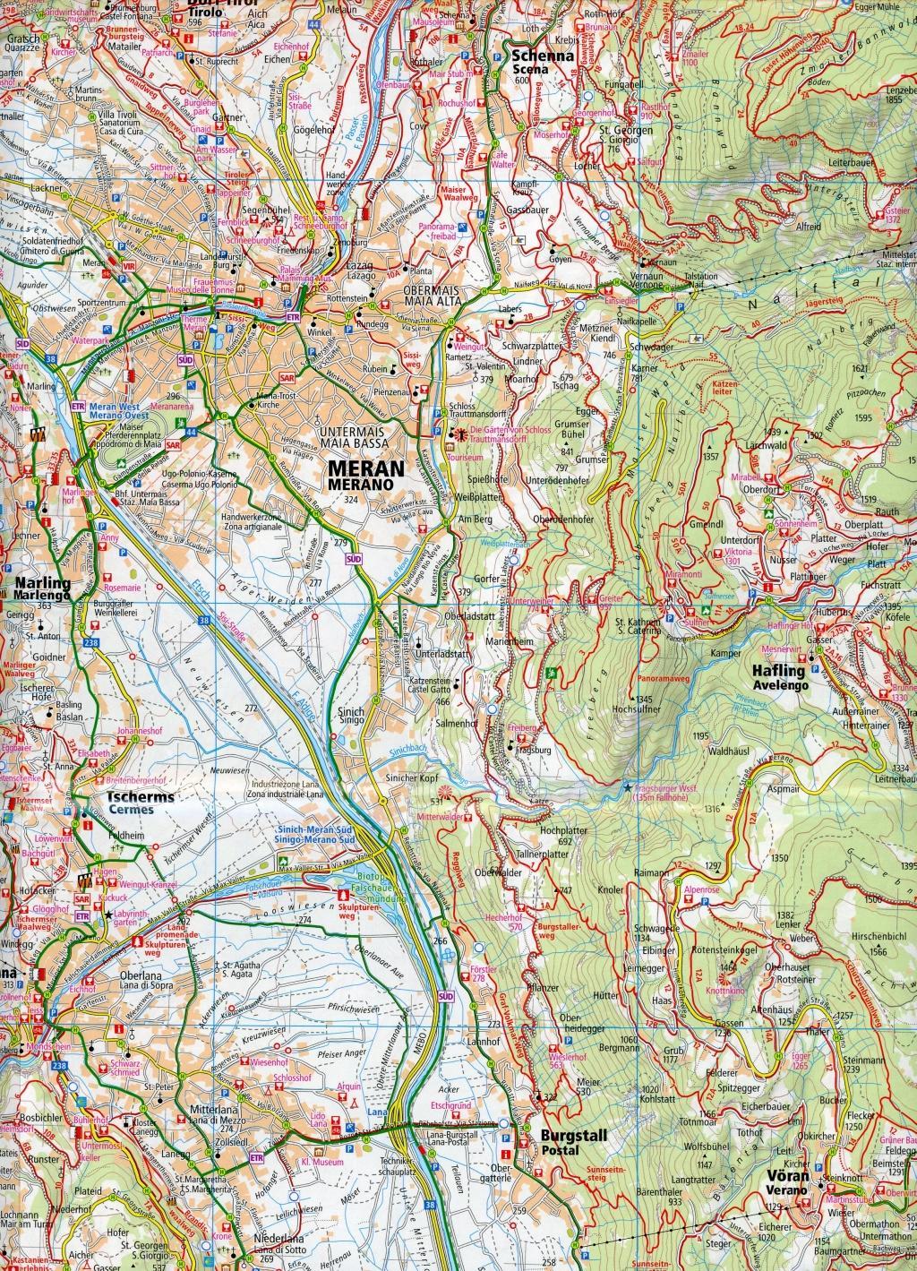 Meran und Umgebung 1:35 000