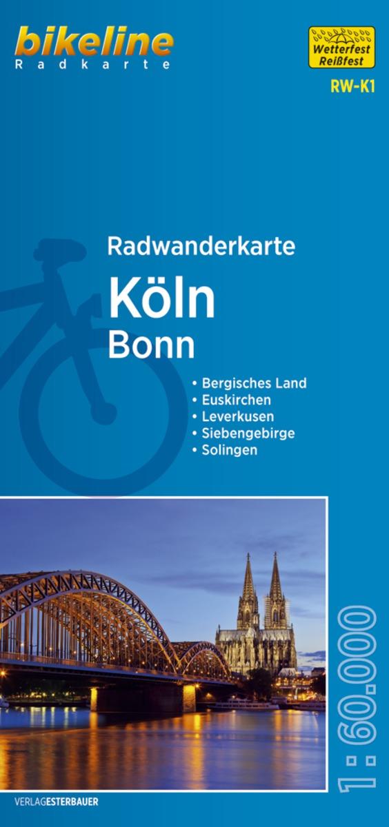 Bikeline Radwanderkarte Köln / Bonn 1 : 60 000