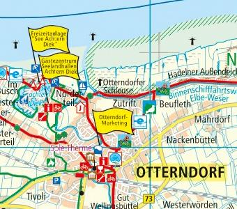 Cuxland - Teufelsmoor, Cuxhaven - Bremerhaven, Bremervörde 1:100 000