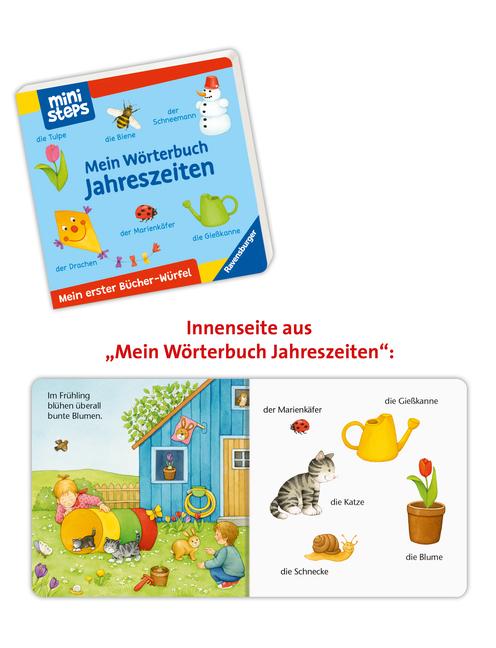 ministeps: Mein erster Bücher-Würfel: Meine ersten Wörter (Bücher-Set)