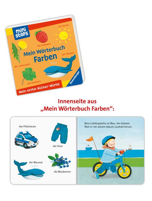 ministeps: Mein erster Bücher-Würfel: Meine ersten Wörter (Bücher-Set)