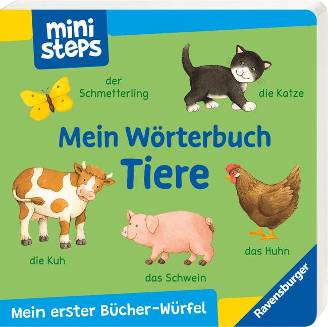 ministeps: Mein erster Bücher-Würfel: Meine ersten Wörter (Bücher-Set)