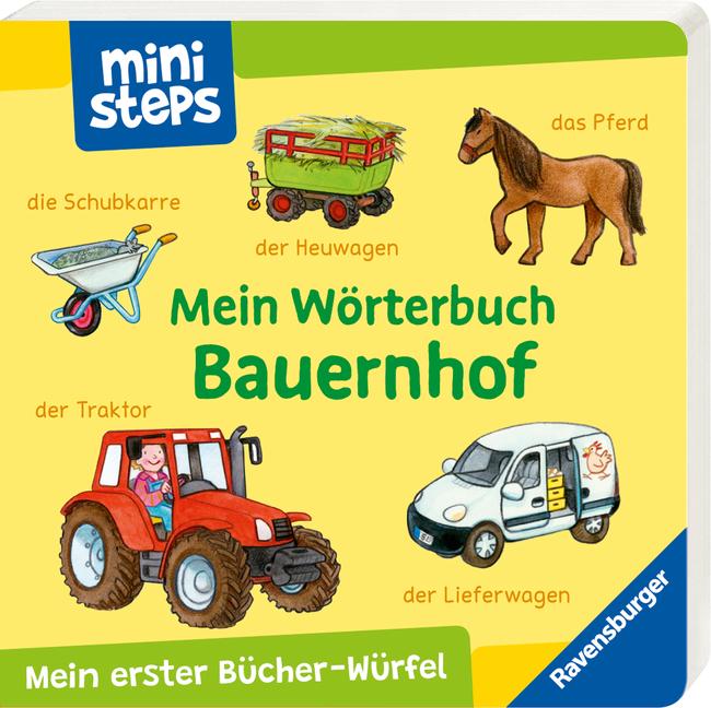 ministeps: Mein erster Bücher-Würfel: Meine ersten Wörter (Bücher-Set)