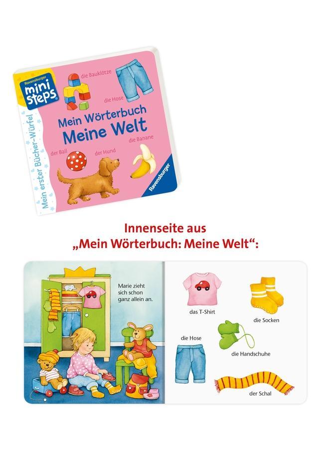 ministeps: Mein erster Bücher-Würfel: Meine ersten Wörter (Bücher-Set)