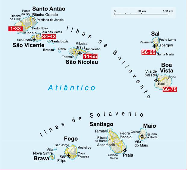 Kapverden Nord: Santo Antão, São Vincente, São Nicolau, Sal, Boa Vista