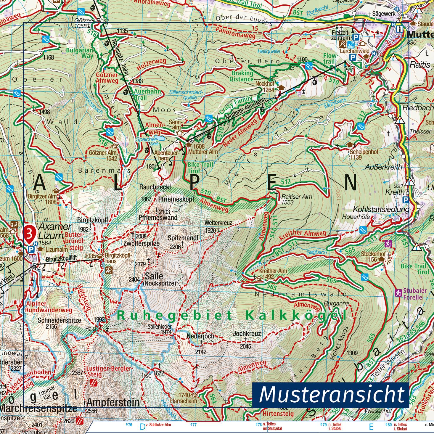 KOMPASS Wanderkarte 116 Vierwaldstätter See, Luzern 1:40.000