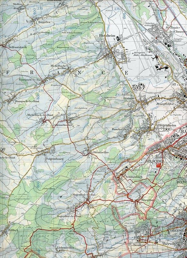 Swisstopo 1 : 50 000 Basel