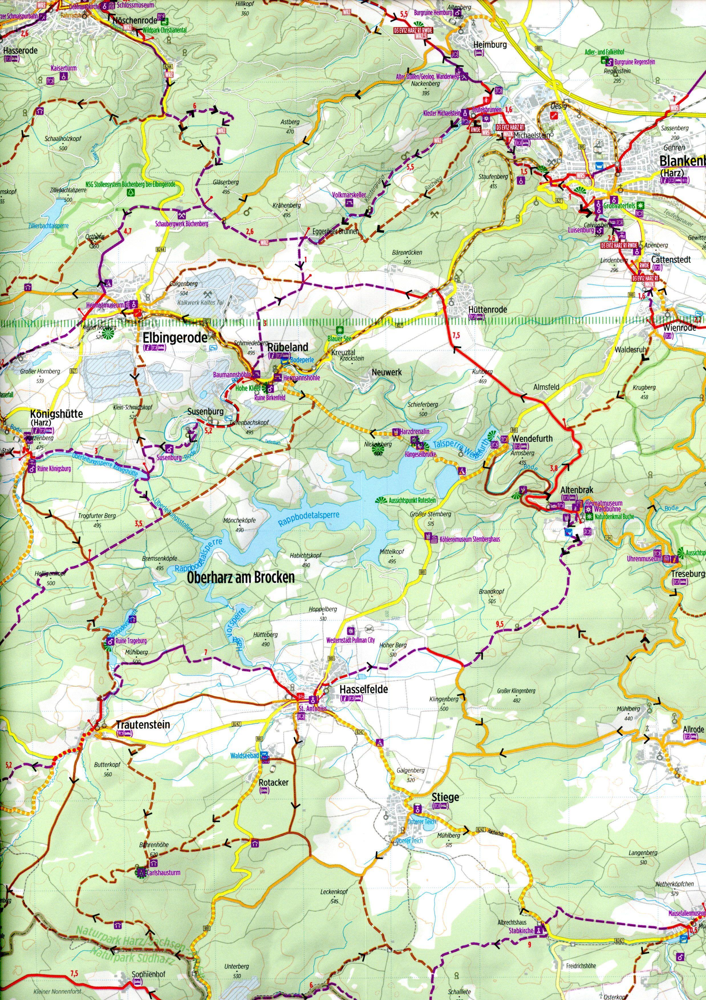 Radkarte Harz 1:75.000 (RK-SAA05)