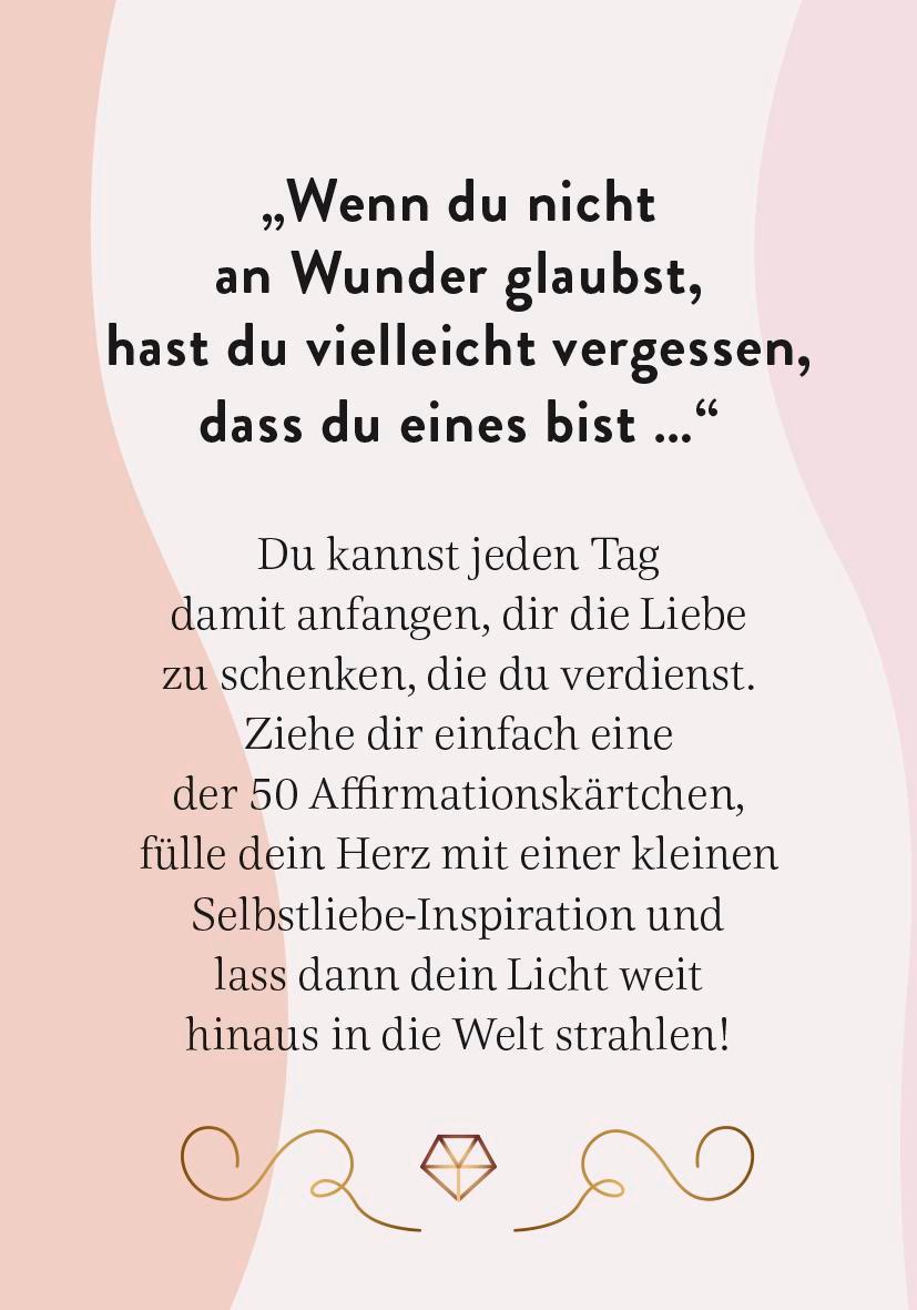 Du bist ein Wunder für diese Welt - Selbstliebekarten für zwischendurch