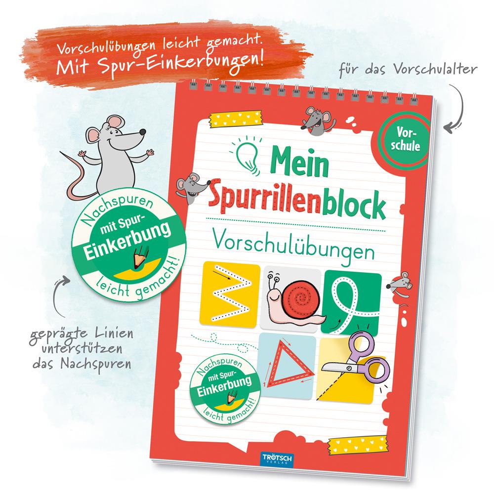 Trötsch Mein Spurrillenblock Vorschulübungen Übungsbuch