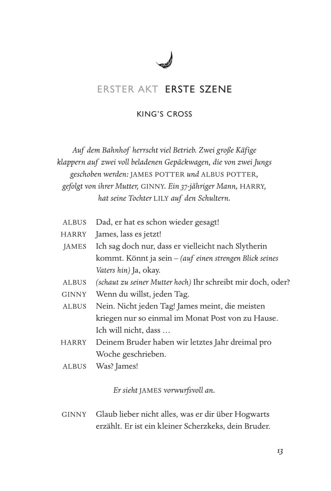 Harry Potter und das verwunschene Kind. Teil eins und zwei (Deutsche Bühnenfassung) (Harry Potter)