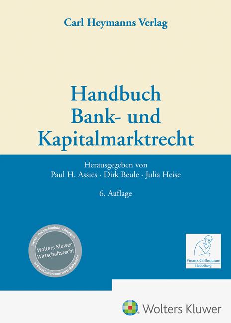 Handbuch Bank- und Kapitalmarktrecht