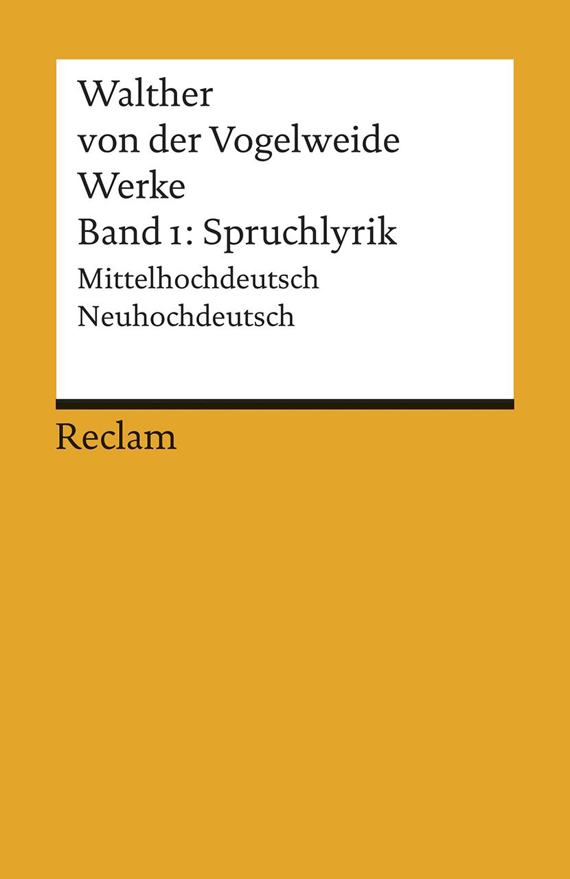 Werke 1. Spruchlyrik