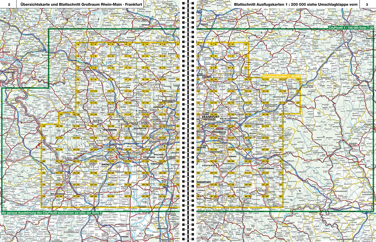 ADAC Stadtatlas Rhein-Main, Frankfurt 1:20.000