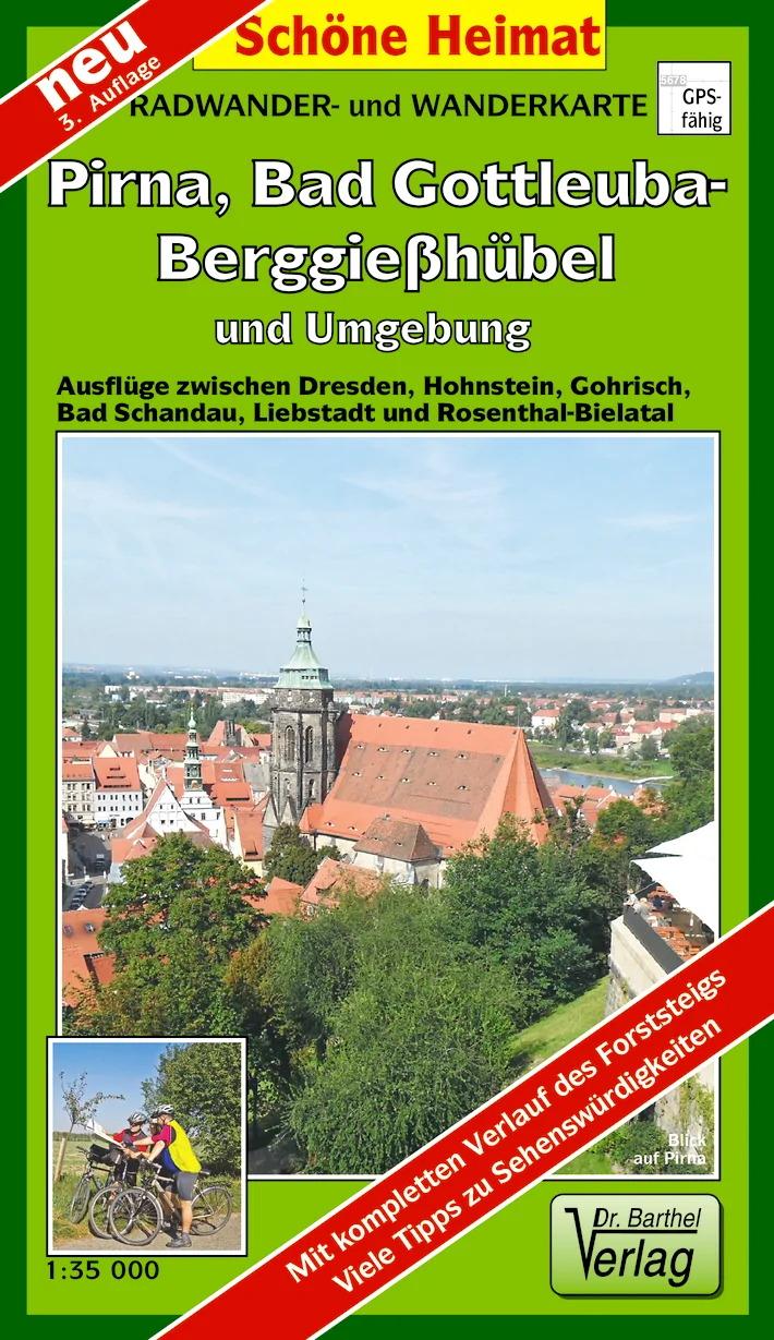 Bad Gottleuba-Berggießhübel, Pirna und Umgebung 1 : 35 000. Radwander- und Wanderkarte, Laufzeit bis 2029