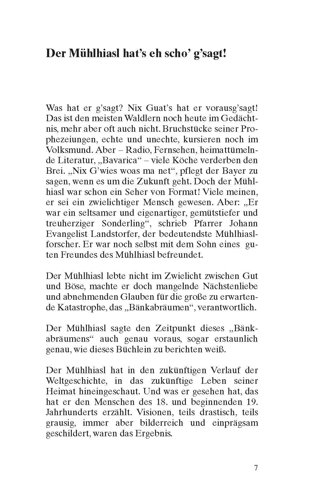 Die Prophezeiungen des Mühlhiasl