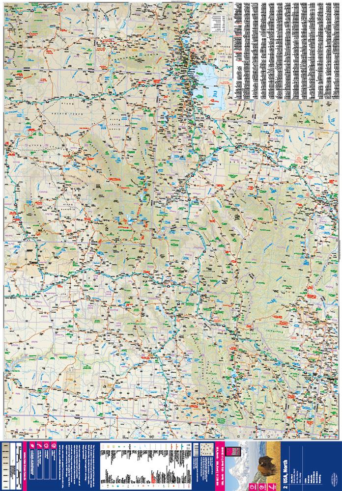 Reise Know-How Landkarte USA, Nord / USA, North (1:1.250.000) : Idaho, Montana, Wyoming, North Dakota, South Dakota, Nebraska