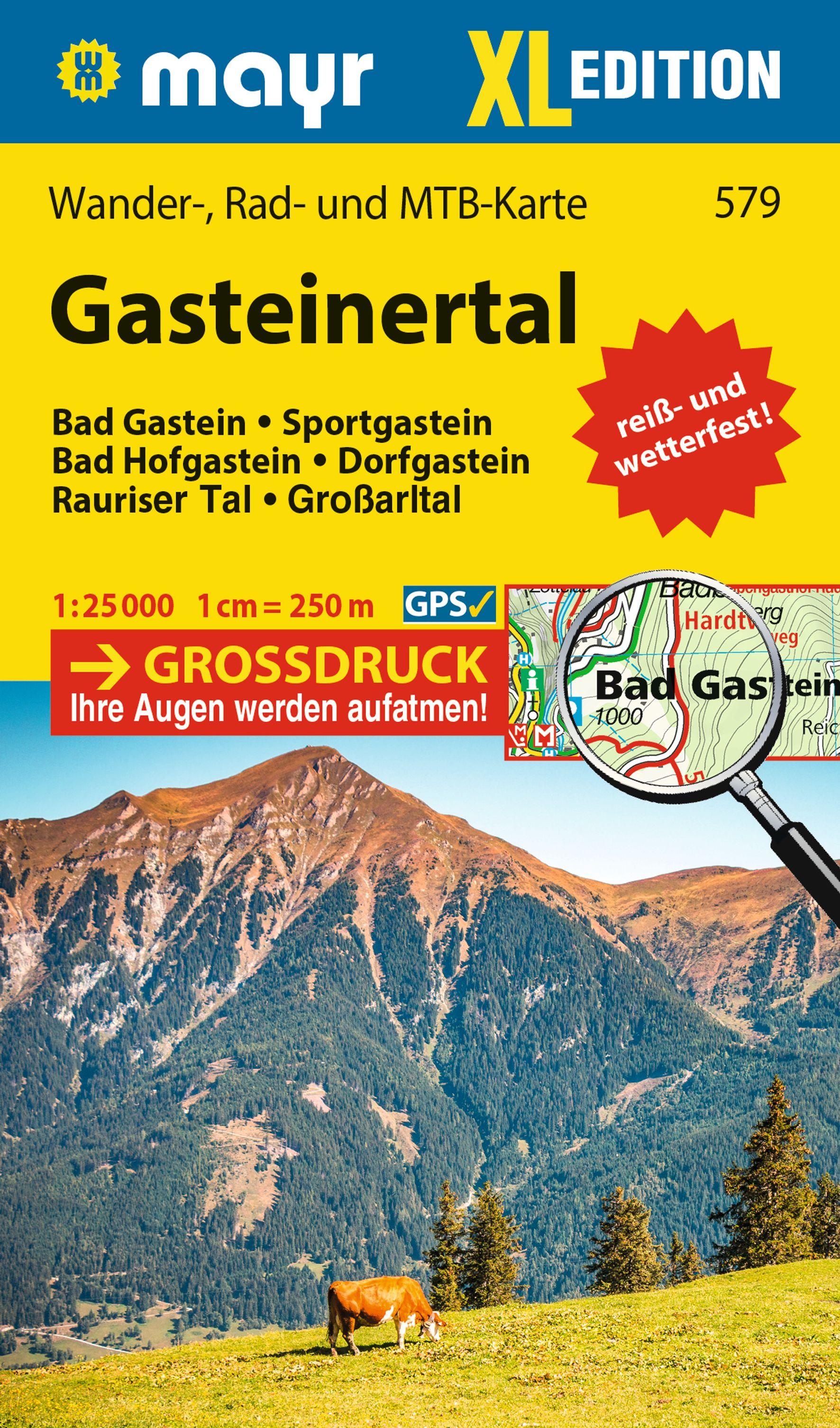 Mayr Wanderkarte Gasteinertal XL 1:25.000