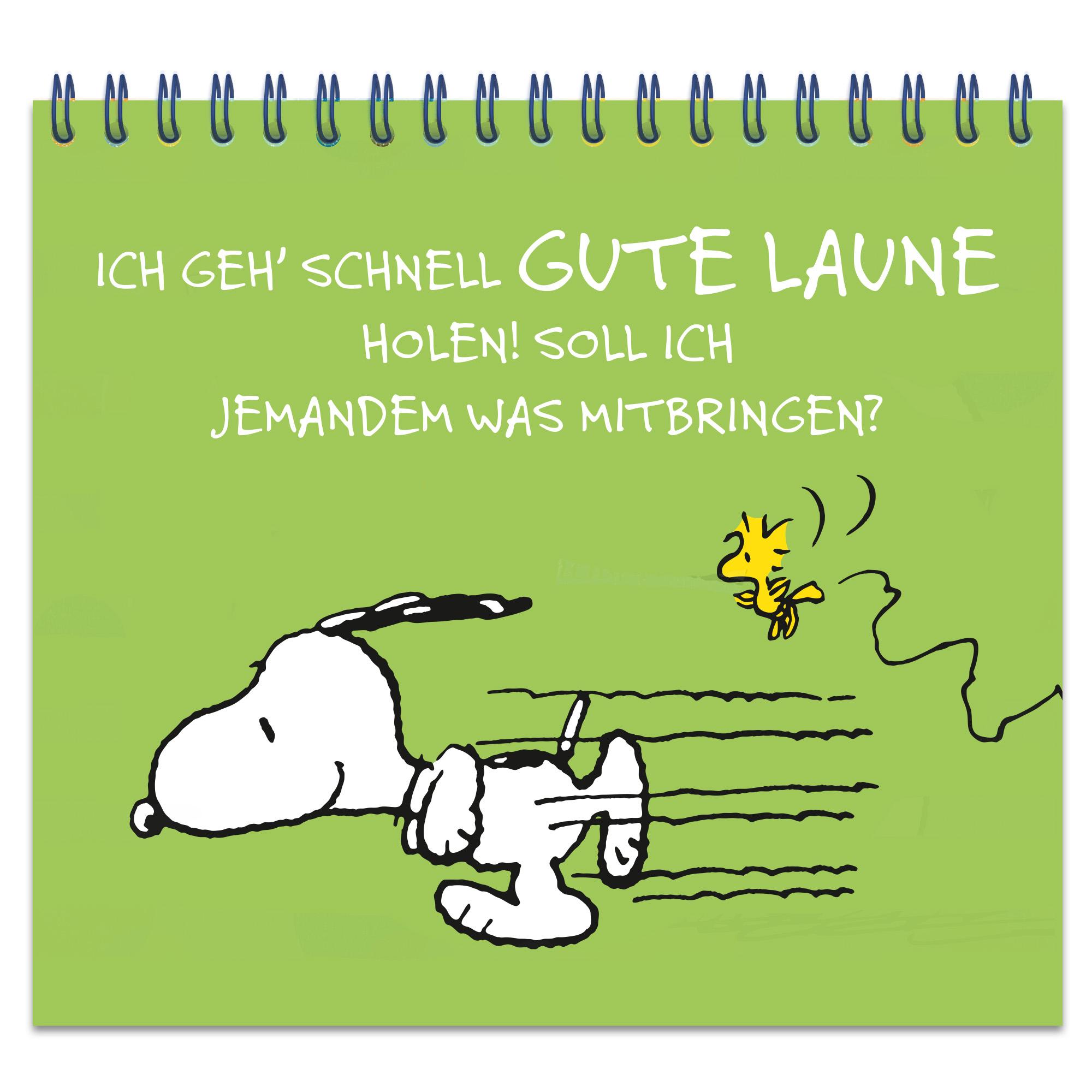 Peanuts - Einfach mal durchatmen und gute Laune tanken - Lustige Sprüche und Motive zum Schmunzeln