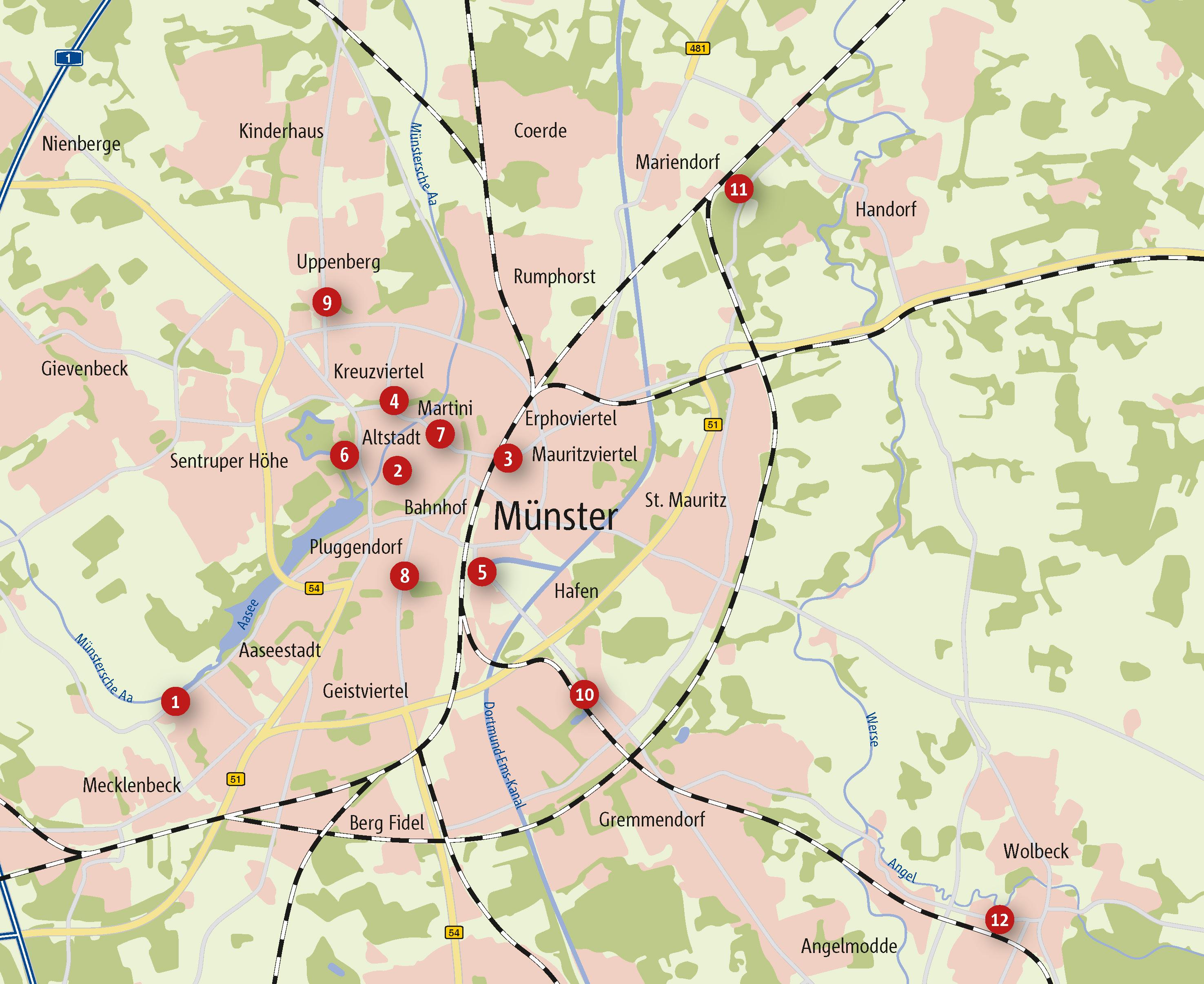 Zu Fuß durch Münster