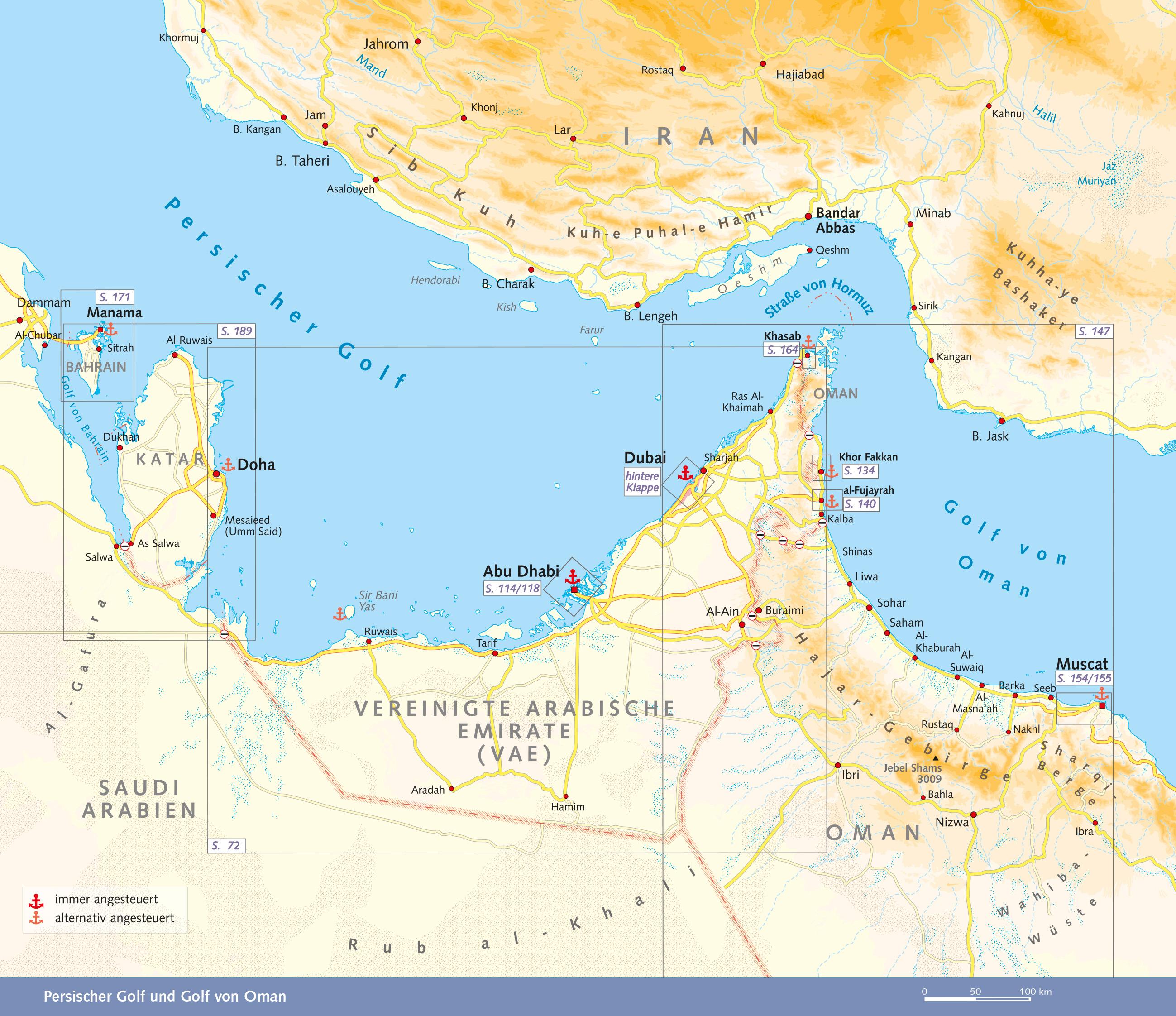 TRESCHER Reiseführer Kreuzfahrten Dubai und die Emirate