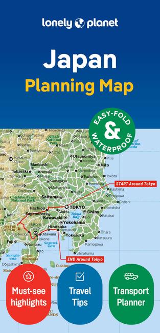 Lonely Planet Japan Planning Map