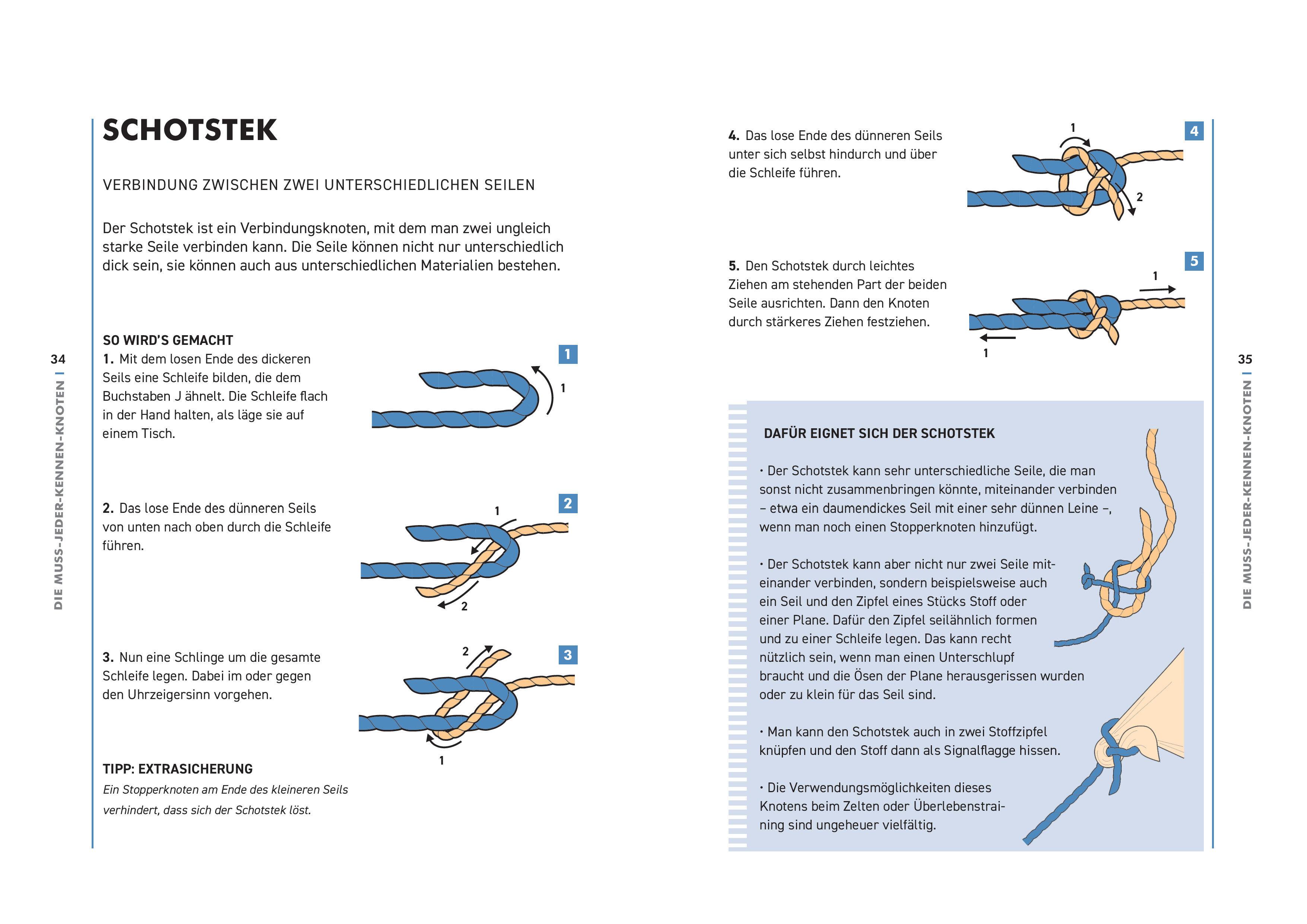 Das große Knotenbuch - Die 50 wichtigsten Knoten für Alltag und Outdoor