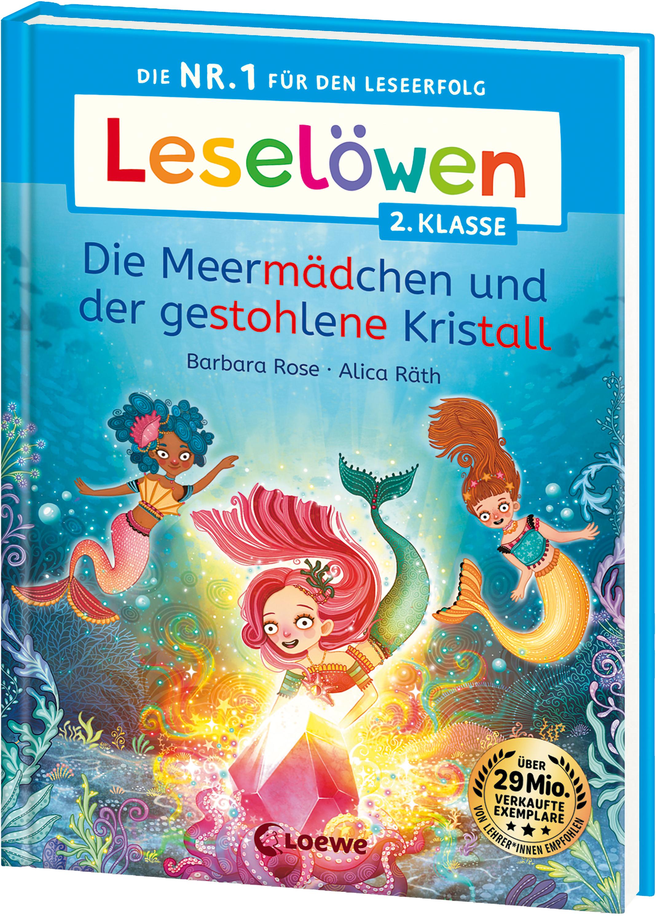 Leselöwen 2. Klasse - Die Meermädchen und der gestohlene Kristall