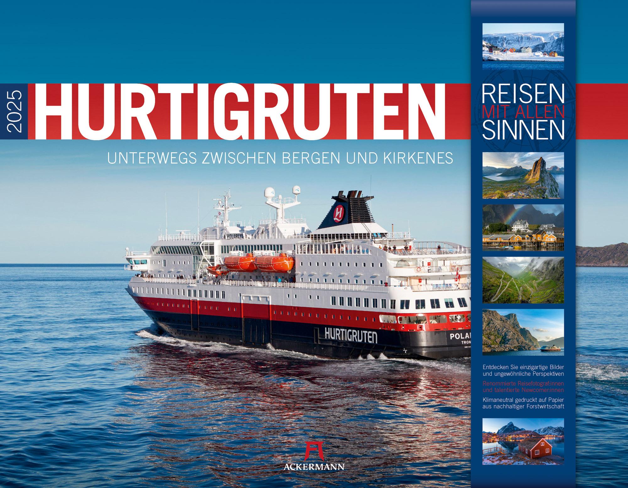 Hurtigruten - Unterwegs zwischen Bergen und Kirkenes Kalender 2025