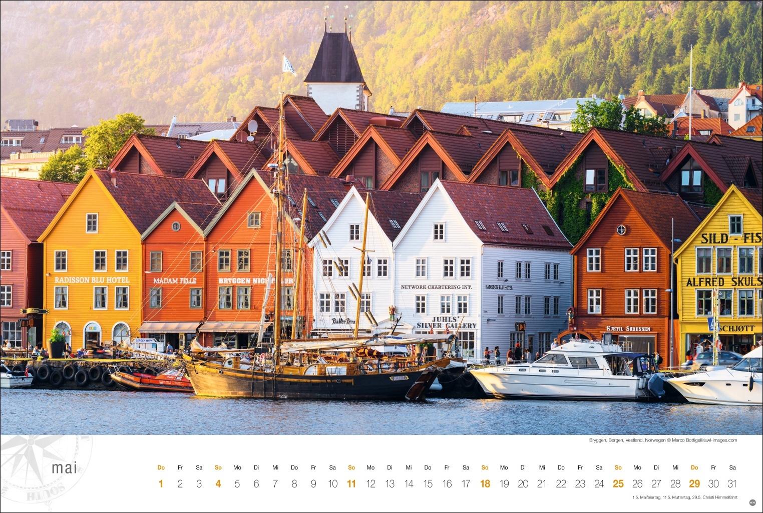 Hurtigruten Globetrotter Kalender 2025 - Von unberührten Fjorden und stillen Bergen