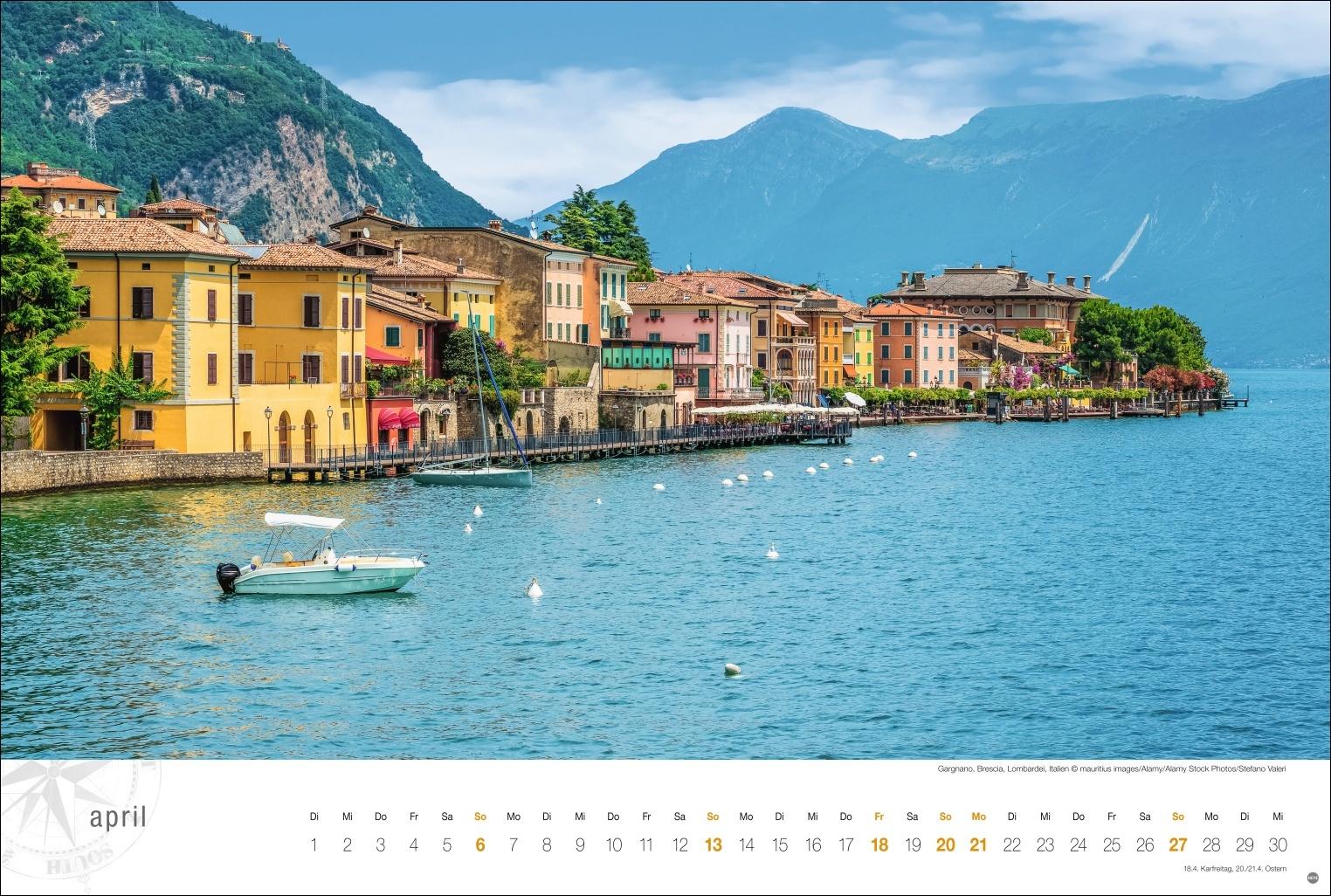 Gardasee Globetrotter Kalender 2025 - Von romantischen Buchten und malerischen Orten