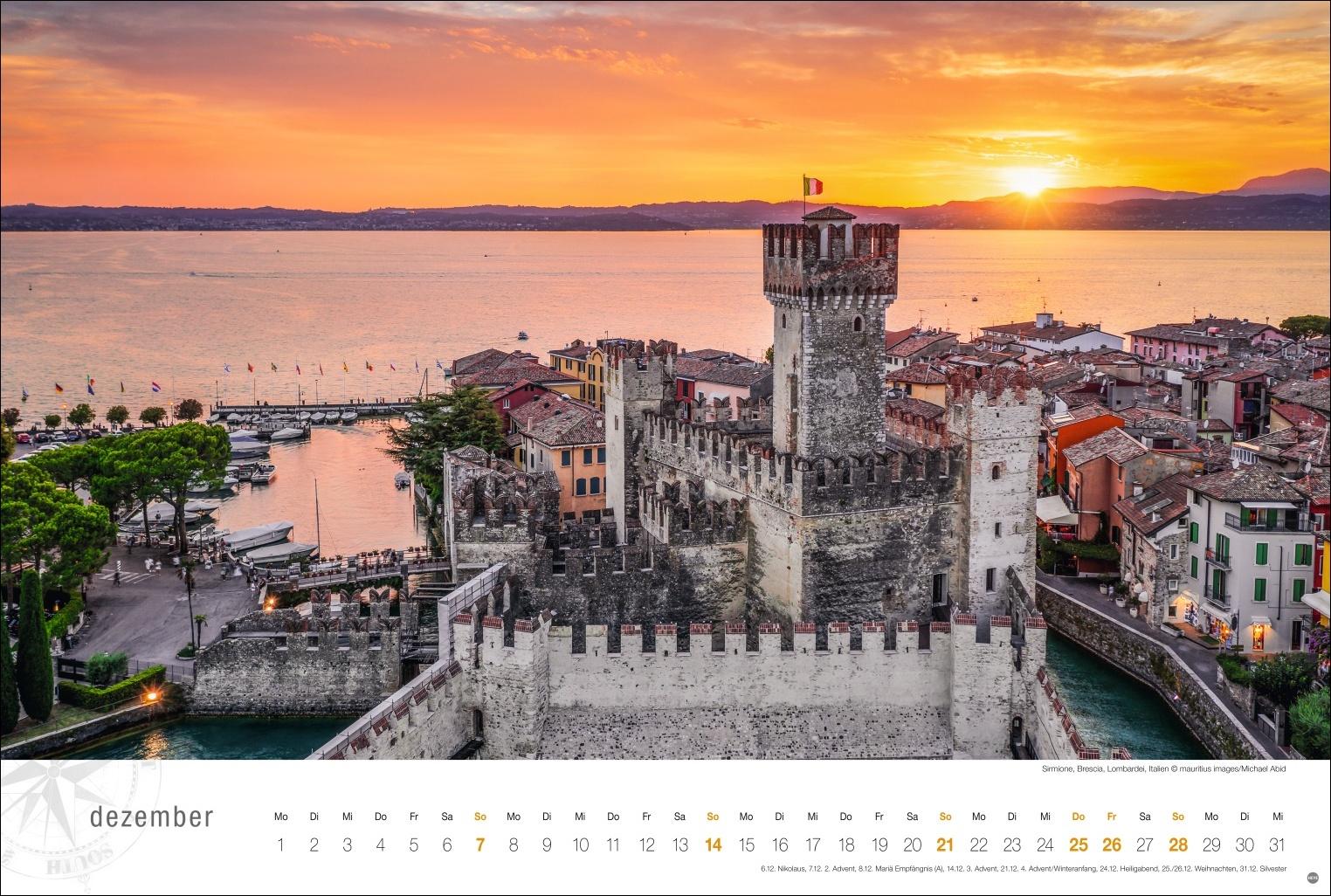 Gardasee Globetrotter Kalender 2025 - Von romantischen Buchten und malerischen Orten