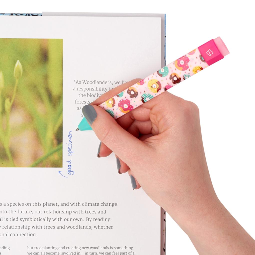 Pen Bookmark Set Donuts - Stift und Lesezeichen in einem