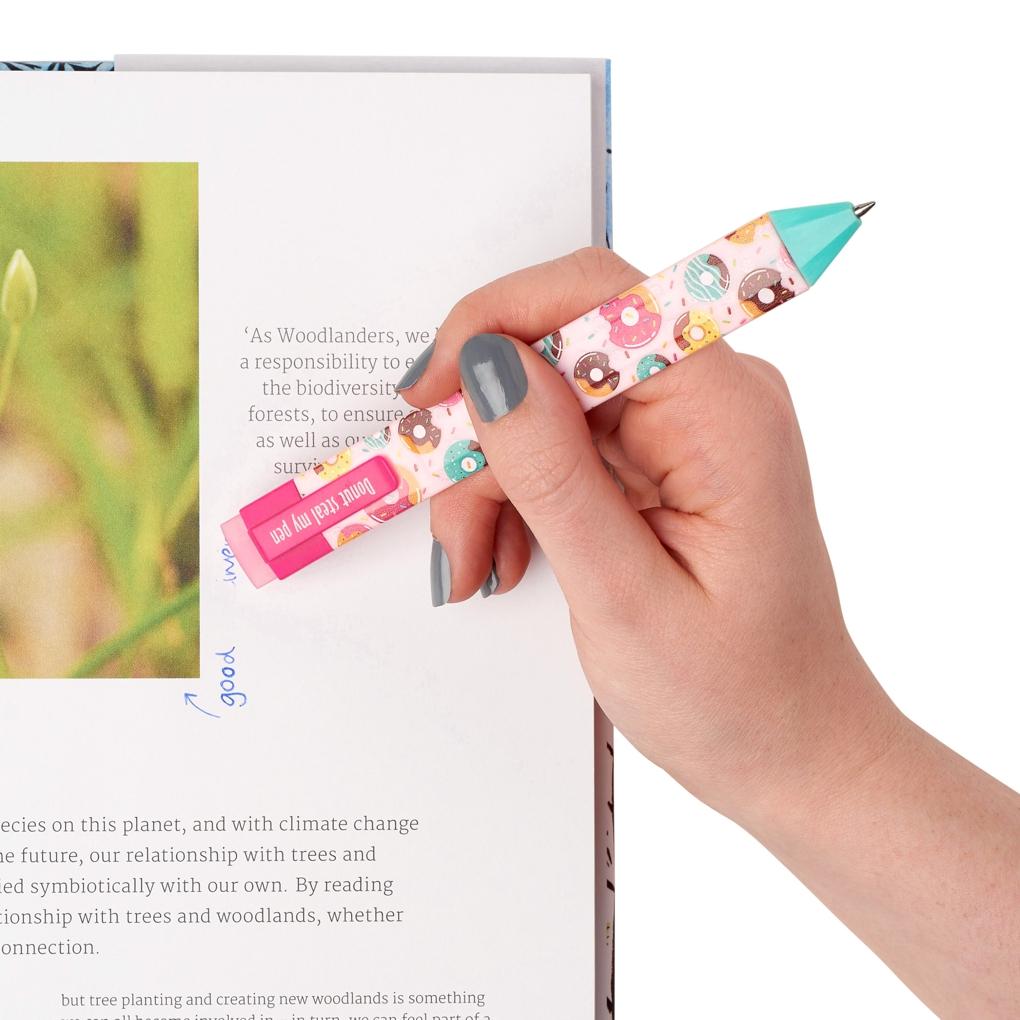 Pen Bookmark Set Donuts - Stift und Lesezeichen in einem