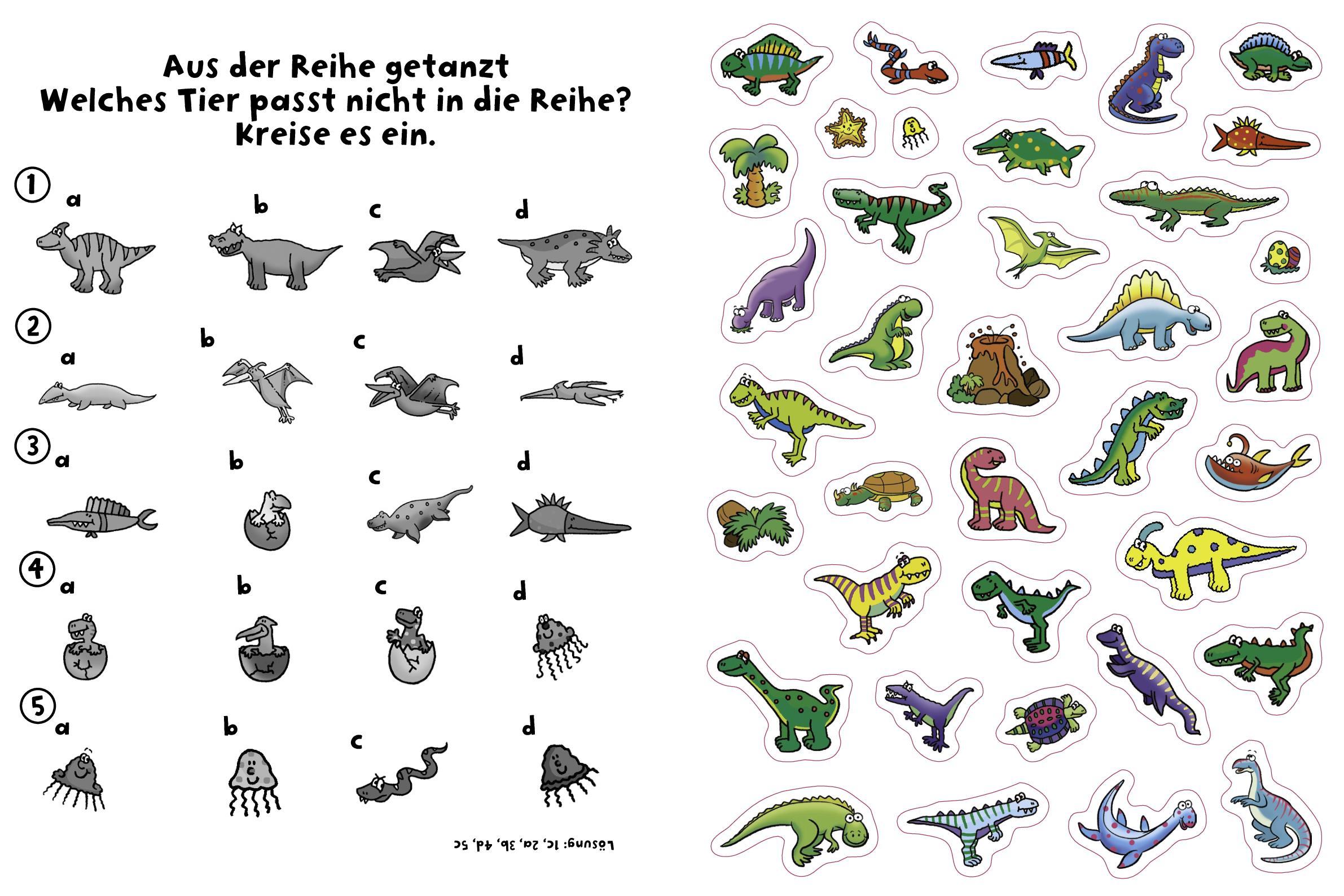 555 Sticker Dinosaurier