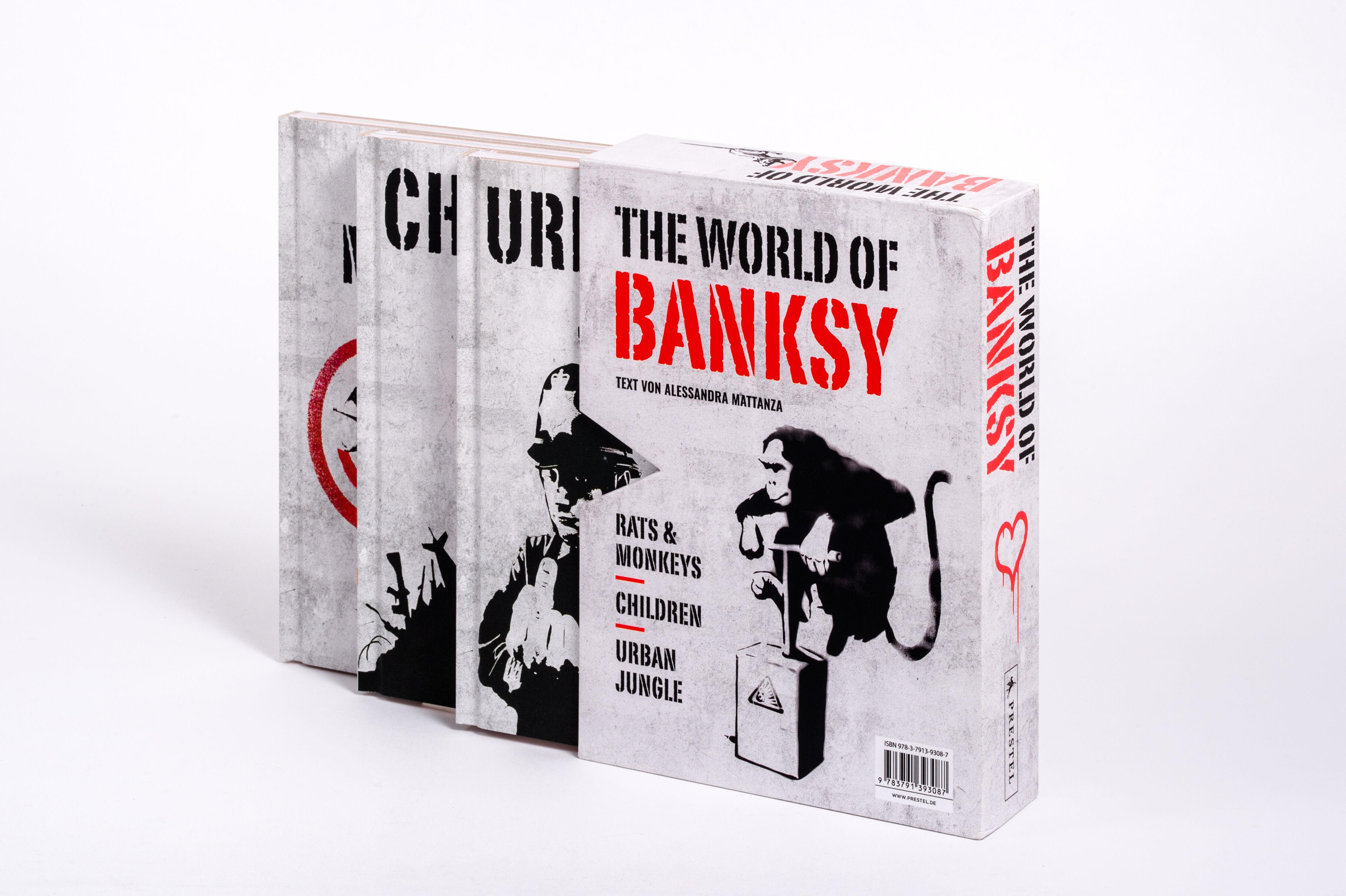 The World of Banksy. Alles was du von Banksy kennen musst in 3 Bänden im Schuber