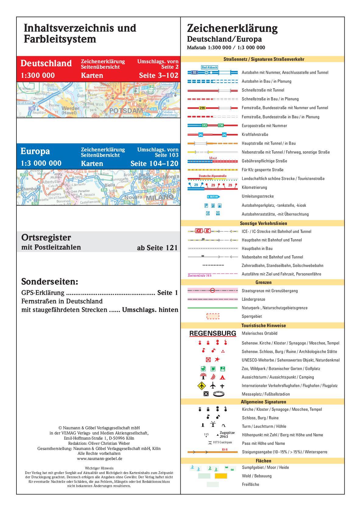 Neuer Straßenatlas Deutschland/Europa 2025/2026