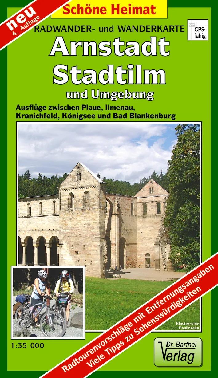 Radwander- und Wanderkarte Arnstadt, Stadtilm und Umgebung 1 : 35 000