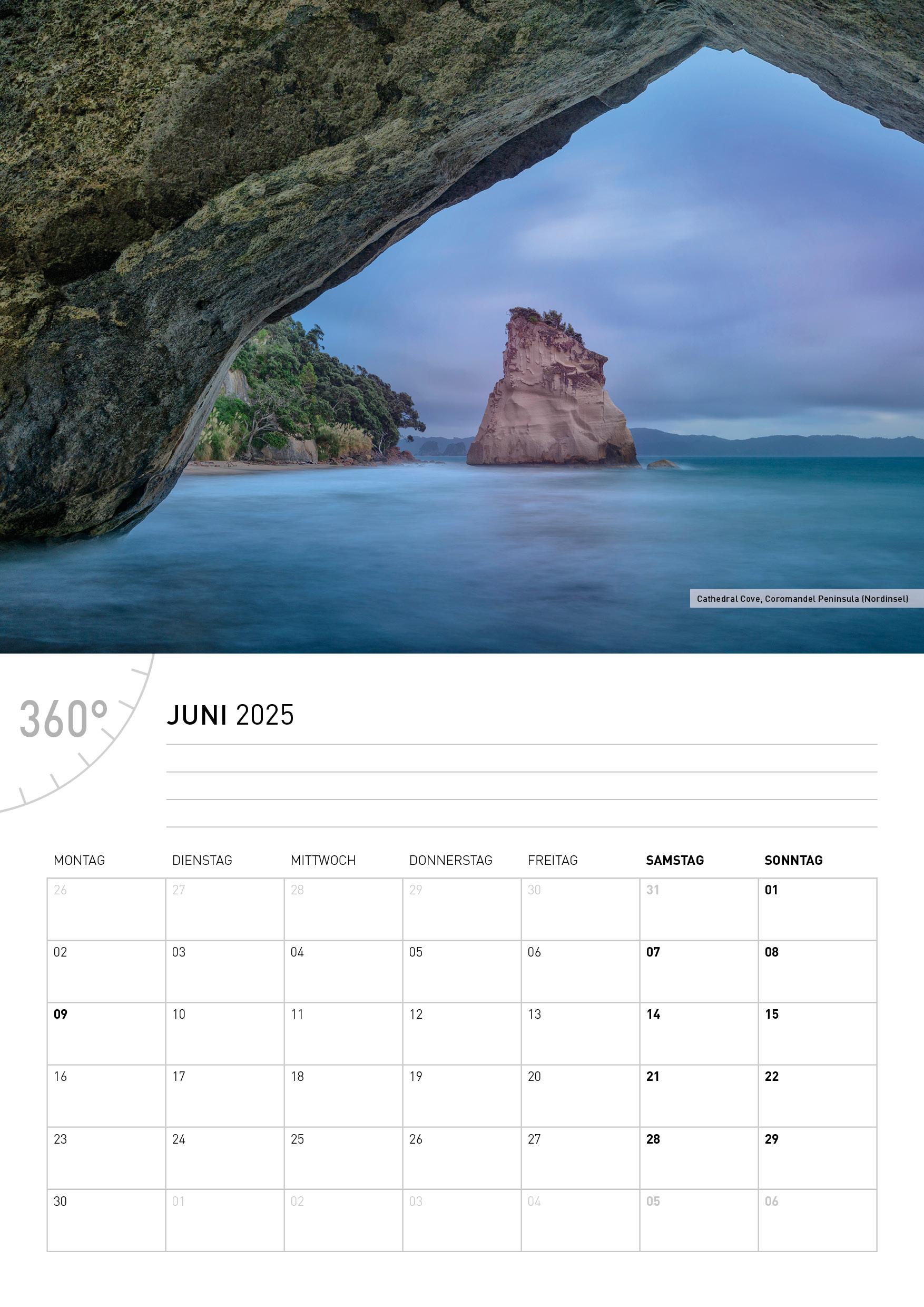 360° Neuseeland Broschürenkalender 2025