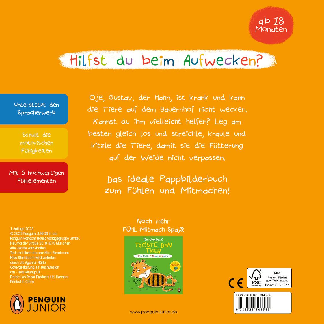 Weck die Bauernhoftiere - Ein Fühl-Mitmachbuch