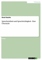 Sprachreinheit und Sprachrichtigkeit  -  Eine Übersicht