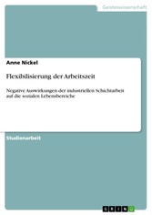 Flexibilisierung der Arbeitszeit