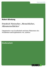 Friedrich Nietzsches 'Menschliches, Allzumenschliches'