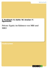 Private Equity im Rahmen von MBI und MBO