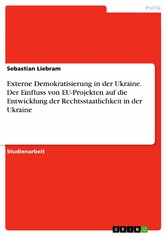 Externe Demokratisierung in der Ukraine. Der Einfluss von EU-Projekten auf die Entwicklung der Rechtsstaatlichkeit in der Ukraine