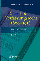 Deutsches Verfassungsrecht 1806 - 1918