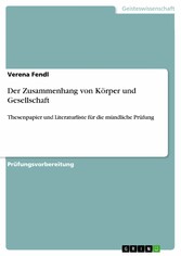 Der Zusammenhang von Körper und Gesellschaft